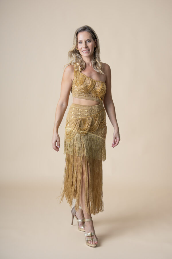 Vestido Gold Leaf