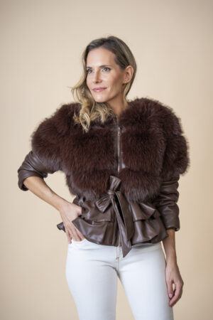 Abrigo Chocolat Fur Binah