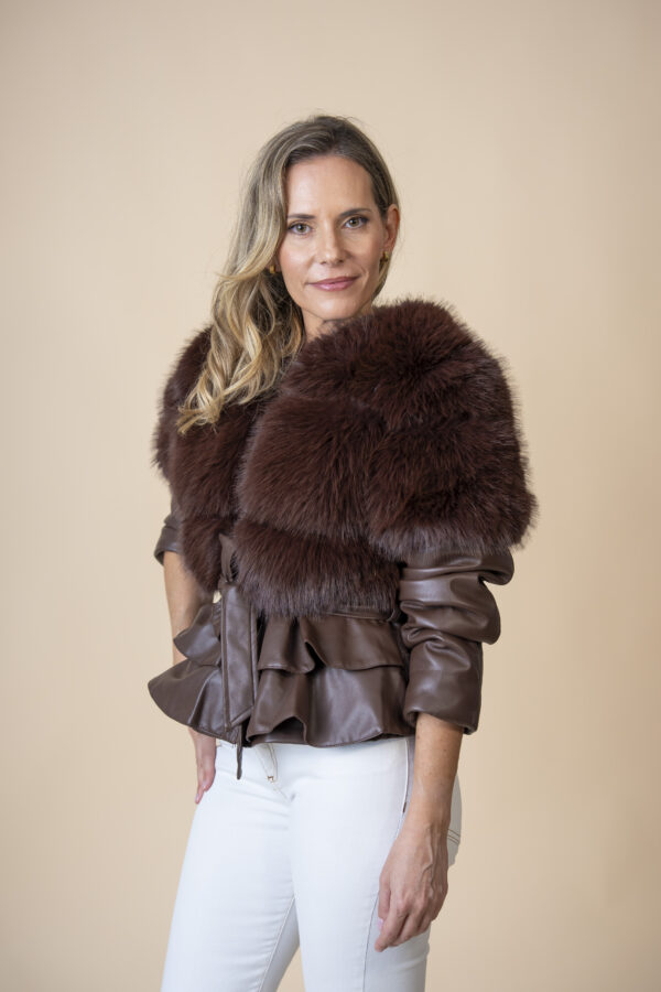 Abrigo Chocolat Fur Binah