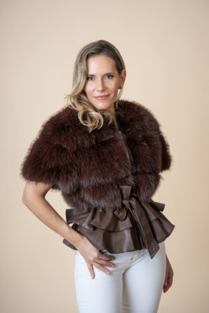 Abrigo Chocolat Fur Binah